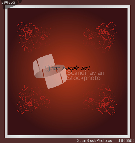 Image of IInvitation card for holiday or engaged party