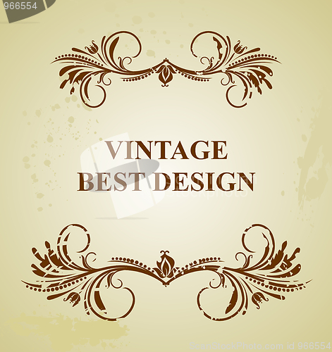 Image of Vintage background card