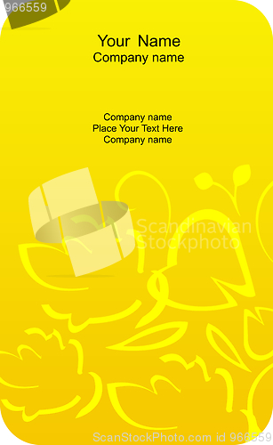 Image of Illustration of  template card company label with name