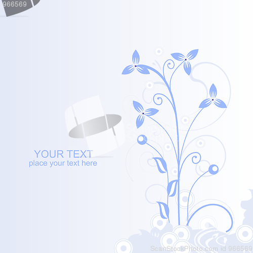Image of Abstract flowers background