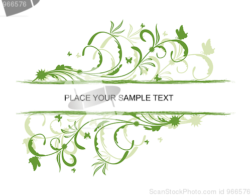 Image of Floral decorative background