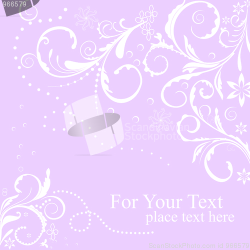 Image of Illustration floral background