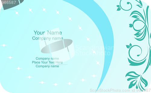 Image of Illustration of  template card company label with name