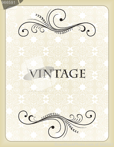 Image of Vintage background card