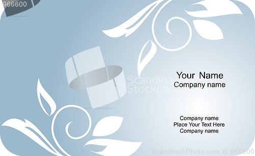 Image of Illustration of  template card company label with name