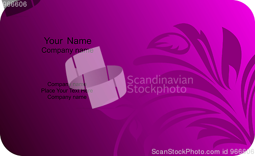 Image of Illustration of  template card company label with name