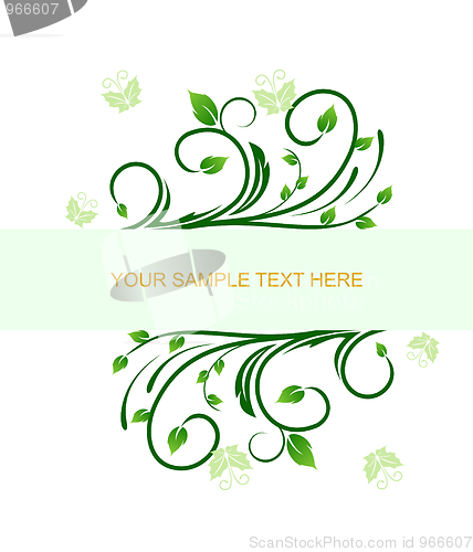 Image of Floral decorative background