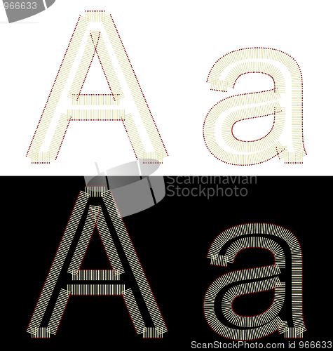 Image of Illustration by font from matches