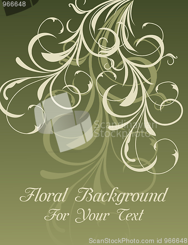 Image of Illustration floral background