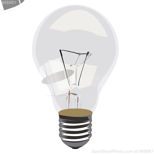 Image of Realistic illustration single lamp