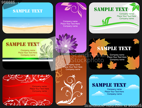 Image of Business card - vector
