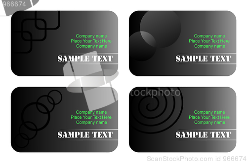 Image of Business cards templates set