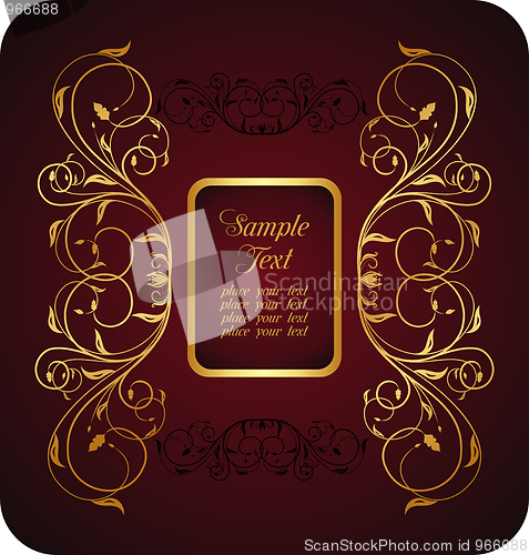 Image of Illustration floral background