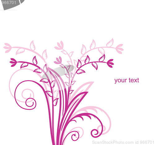 Image of Abstract flowers background