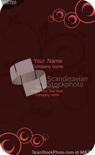 Image of Illustration of  template card company label with name