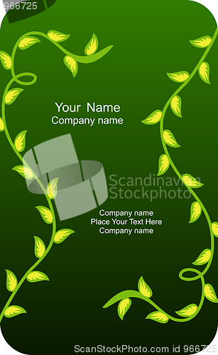 Image of Illustration of  template card company label with name