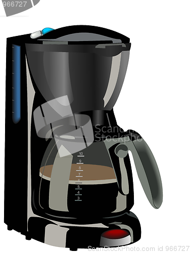 Image of Realistic illustration of coffee maker