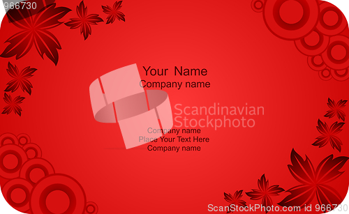 Image of Illustration of  template card company label with name