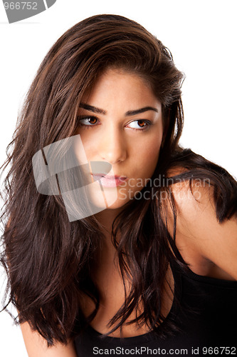 Image of Face of beautiful brunette