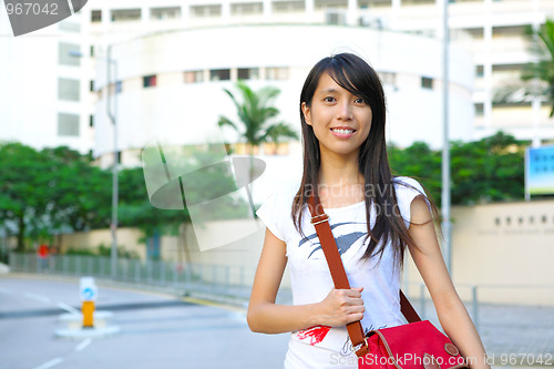 Image of college student at campus