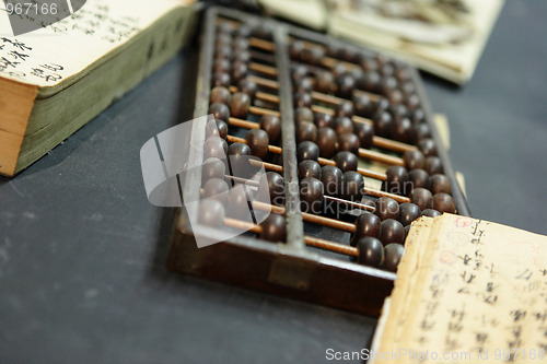 Image of abacus in old shop