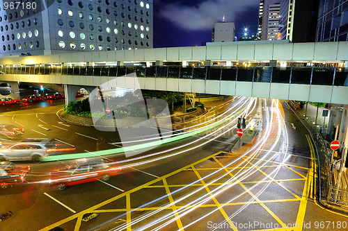 Image of busy traffic motion blur