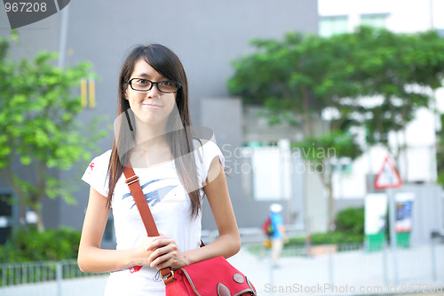 Image of college student at campus