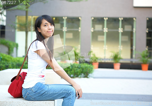 Image of student at campus