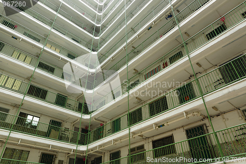Image of Hong Kong public housing apartment block