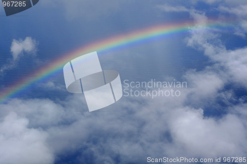 Image of rainbow in sky