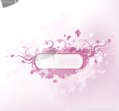 Image of Floral grunge frame