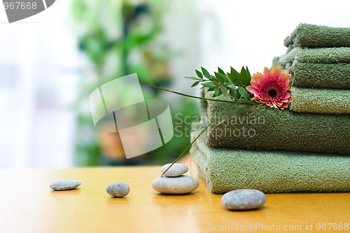 Image of Green towels