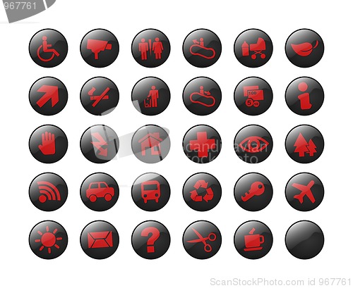 Image of symbols icons web