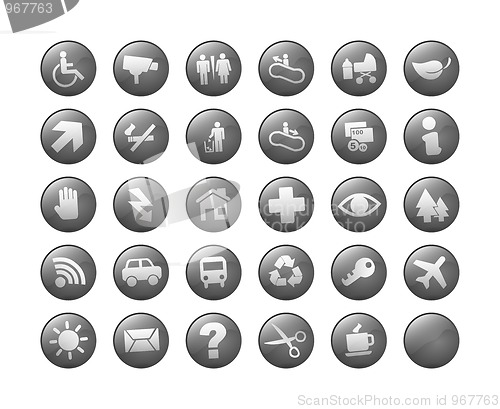 Image of symbols icons web