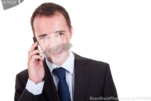 Image of businessman on the phone