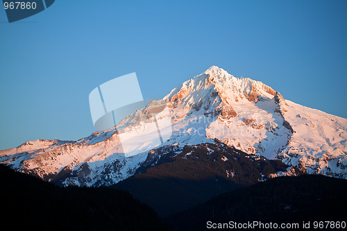 Image of mount hood in winter