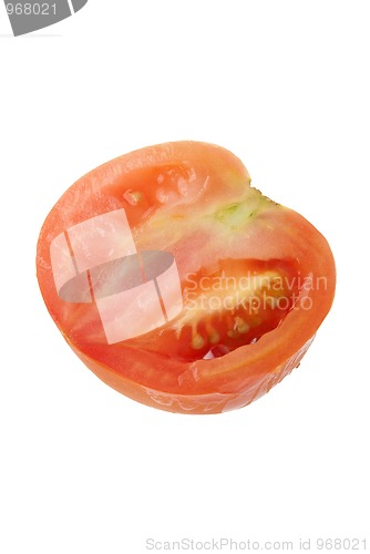 Image of Red tomato half 