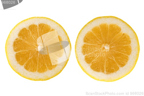 Image of Two fresh lemon halves