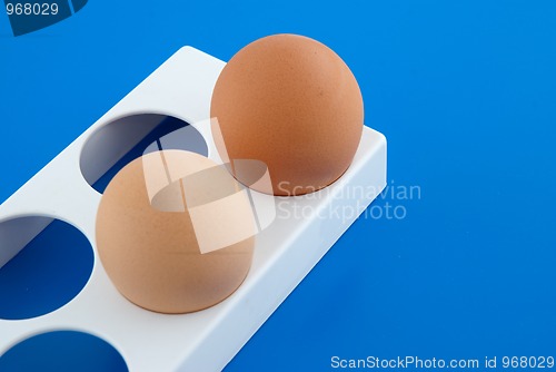 Image of Two chicken eggs 