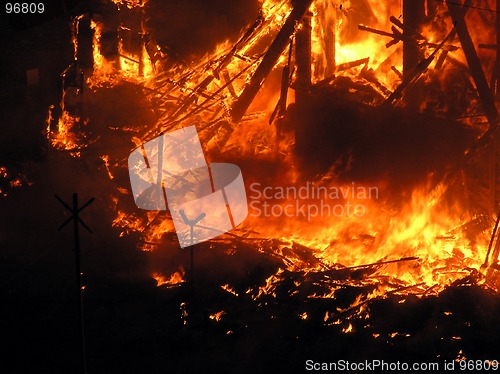 Image of Big flames on the square