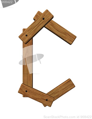 Image of wooden c