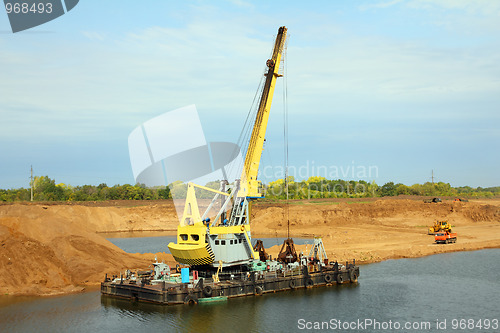 Image of development sandpit with dredge