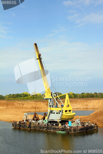 Image of development sandpit with dredge