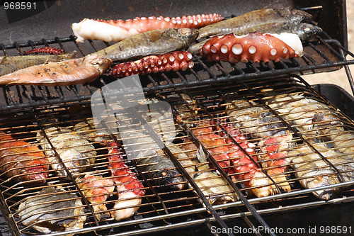 Image of Fish on grill