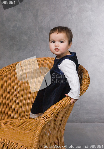 Image of Little girl in studio