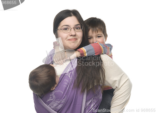 Image of Mother with her children