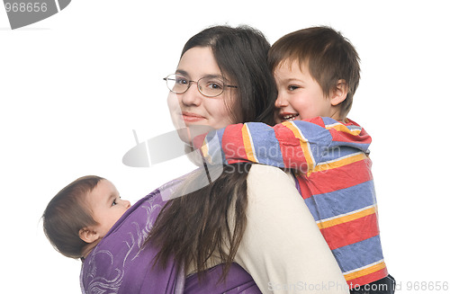 Image of Mother with her children