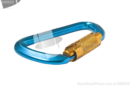 Image of Blue carabiner