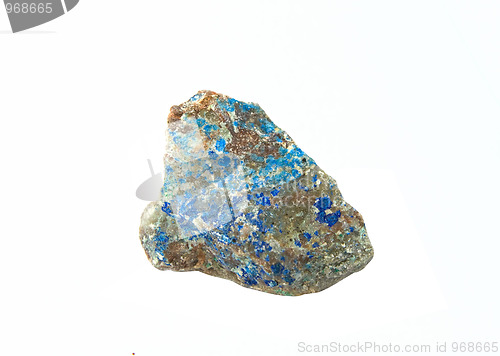 Image of Azurite over white