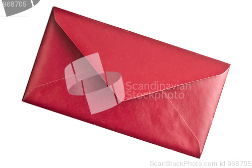 Image of Red envelope isolated on white 